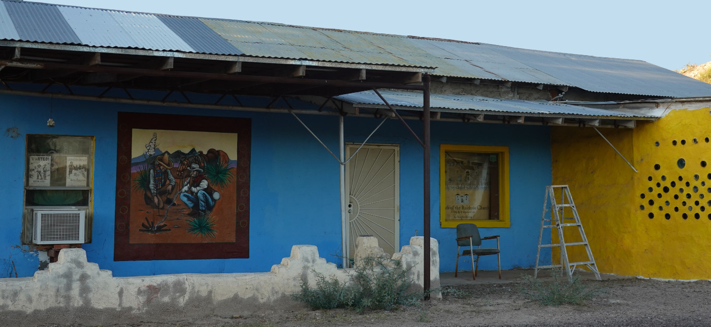 art in Ruidosa Ghost Town, TX